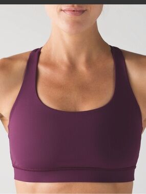 lululemon athletica Energy Bra - Plum- size 8